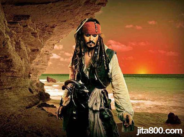 加勒比海盗吉他谱 指弹独奏谱 He's a Pirate指弹谱